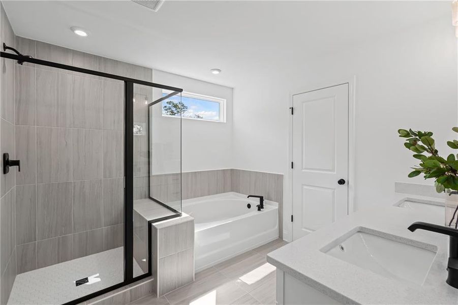 Furnished interior view inside a new home in Traditions of Braselton, Jefferson (Image 25).