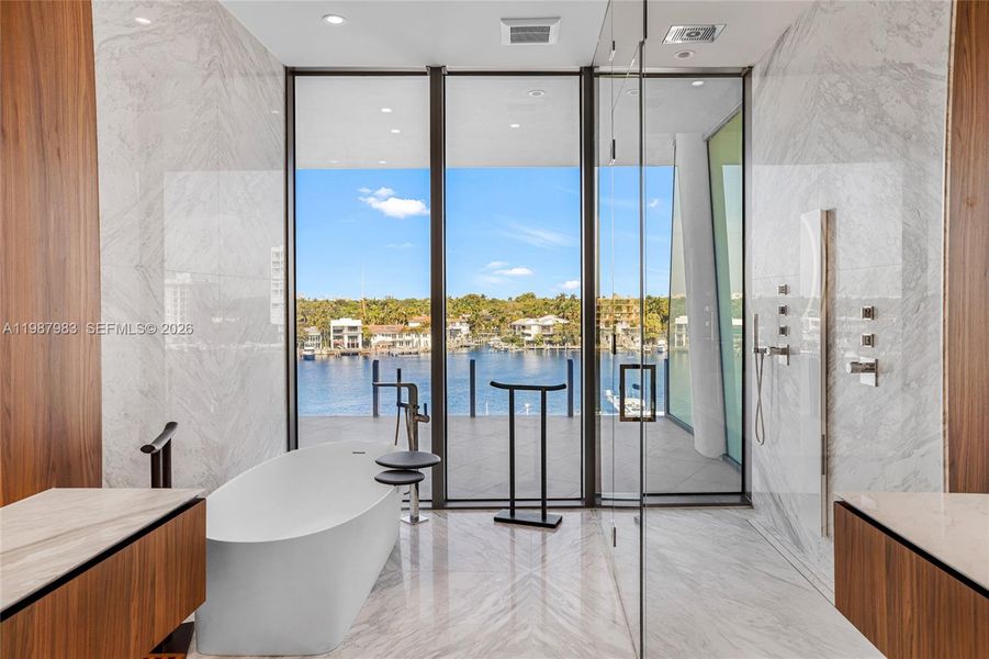 Furnished interior view inside a new home in , Miami (Image 18).