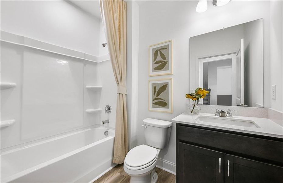 Furnished interior view inside a new home in Haverhill Estates, Dacula (Image 14).