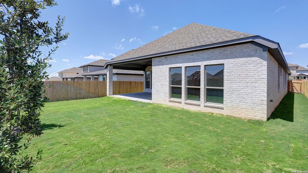 Exterior details and patio area of a home in Kallison Ranch, San Antonio (Image 3).