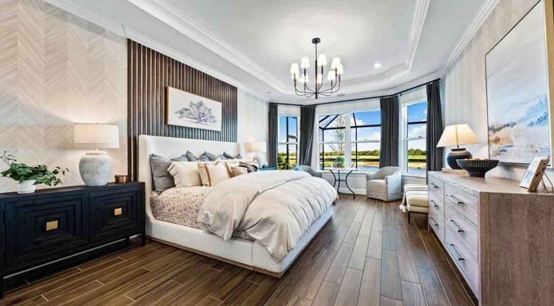 Furnished interior view inside a new home in Esplanade at Center Lake Ranch, St. Cloud (Image 22).