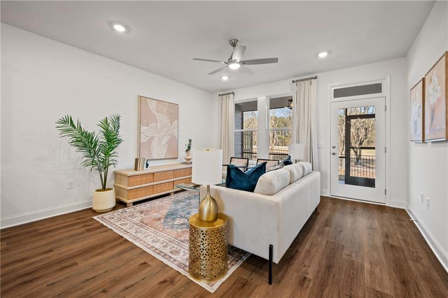 Furnished interior view inside a new home in , Cartersville (Image 12).