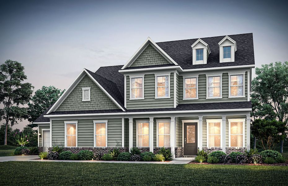 Representative exterior photo of a completed home built from the Riverton by Pulte Homes in Traditions of Braselton, Jefferson, GA (Image 29). Representative exterior photo of a completed home built from the Riverton by Pulte Homes in Traditions of Braselton, Jefferson, GA (Image 29).