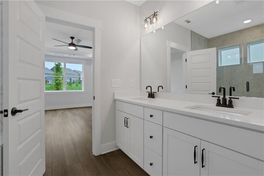 Furnished interior view inside a new home in Twin Lakes, Hoschton (Image 13).