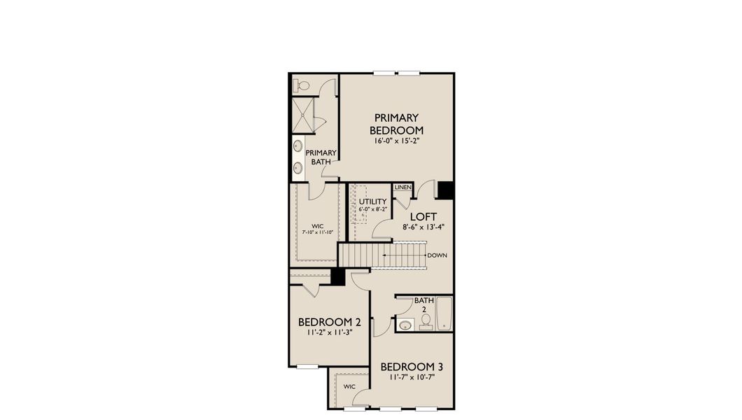 2D floor plan layout of this home in Langston Reserve, Cartersville, GA (Image 4). 2D floor plan layout of this home in Langston Reserve, Cartersville, GA (Image 4).
