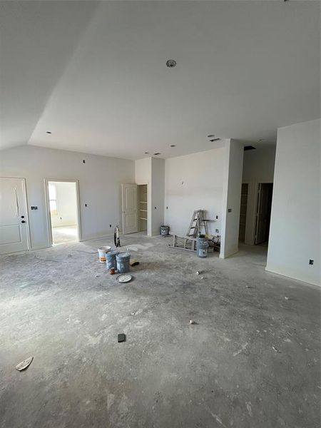 View of unfurnished living room