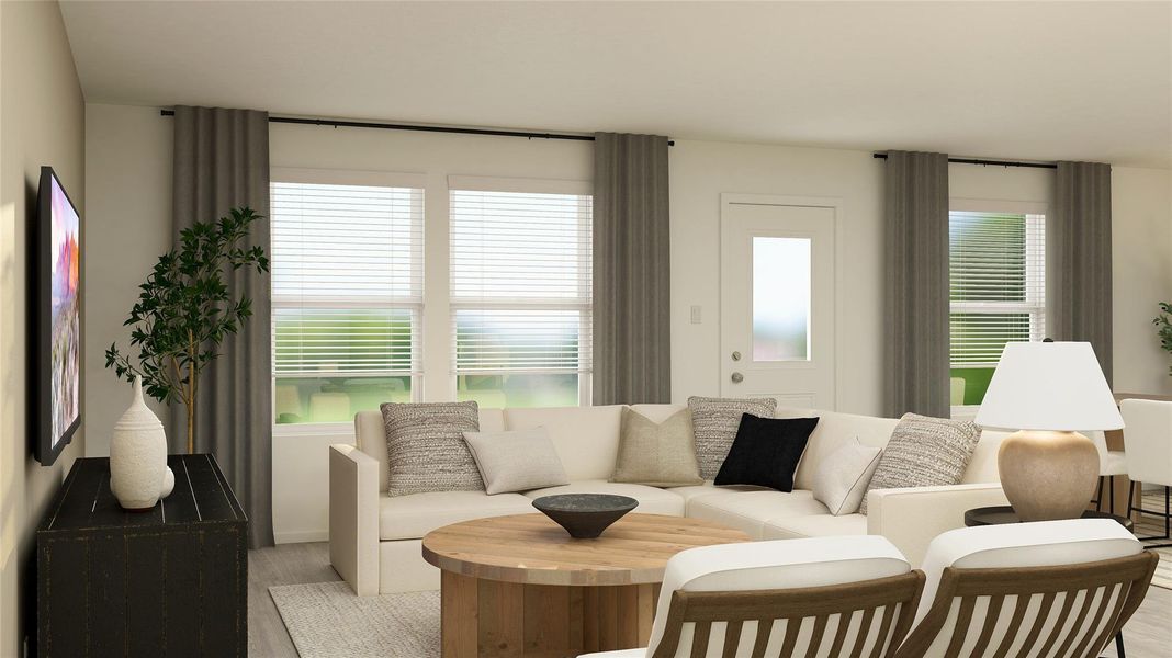 Furnished interior view inside a new home in Synova, Crosby (Image 10).