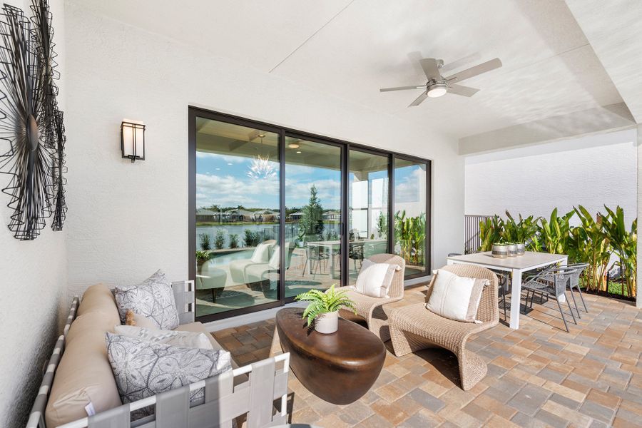 Representative furnished interior of a home built from the Vienna Grande by GL Homes in Valencia Del Mar, Boynton Beach (Image 14).