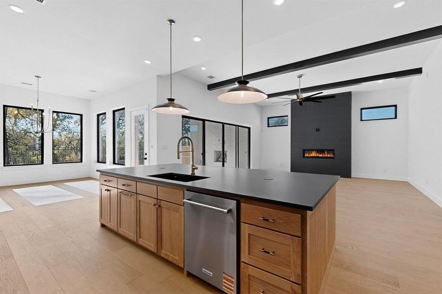 Furnished interior view inside a new home in , Arlington (Image 8).