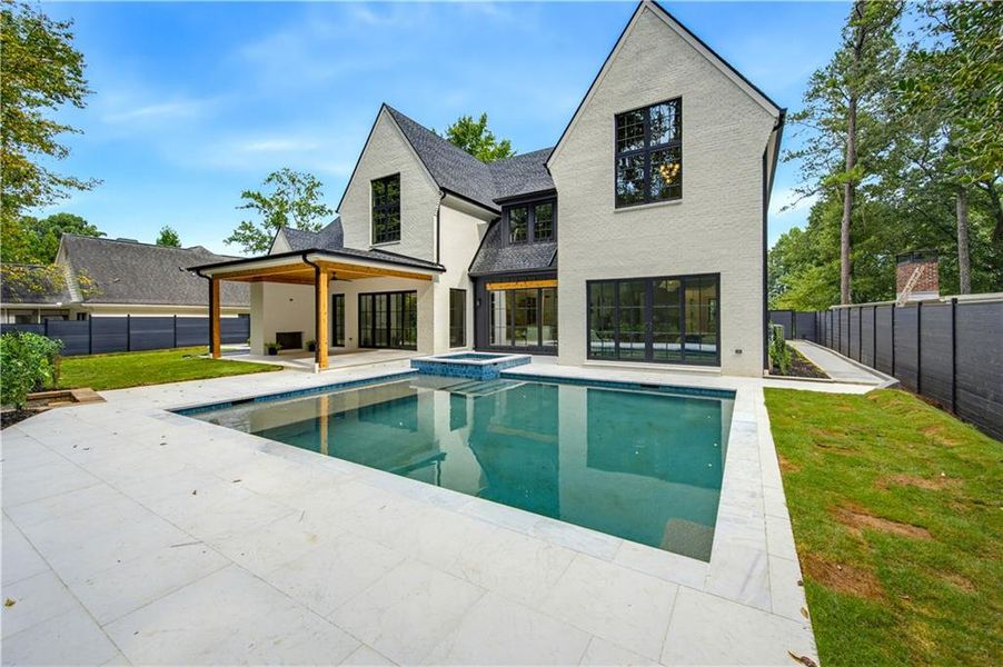 Exterior details and patio area of a home in , Atlanta (Image 41).