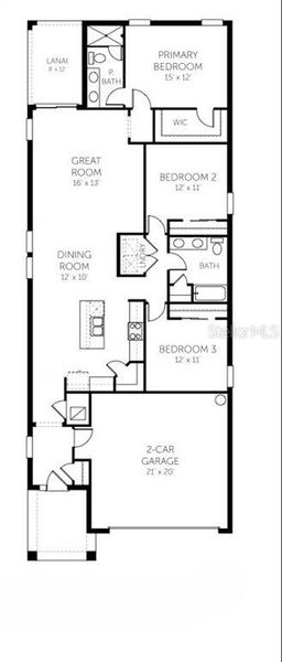 2D floor plan layout of this home in Seaire, Parrish, FL (Image 3). 2D floor plan layout of this home in Seaire, Parrish, FL (Image 3).