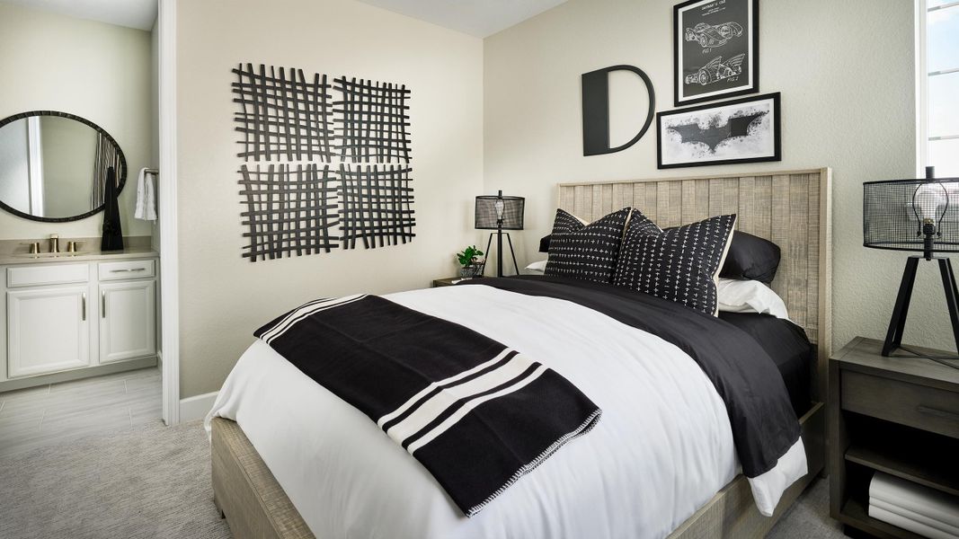 Representative furnished interior of a home built from the Steamboat | A Multi-Gen Home by Taylor Morrison in Dawson Trails, Castle Rock (Image 18).