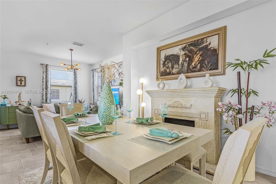 Furnished interior view inside a new home in , Ave Maria (Image 7).