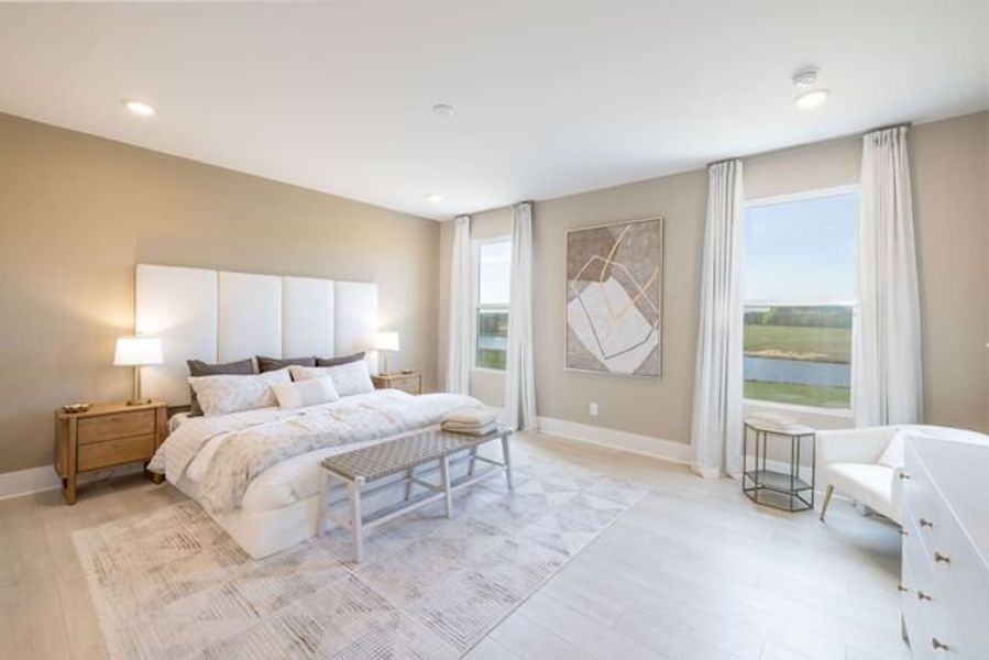 Representative furnished interior of a home built from the Tanner by True Homes in Edgewater - The Links, Lancaster (Image 10).