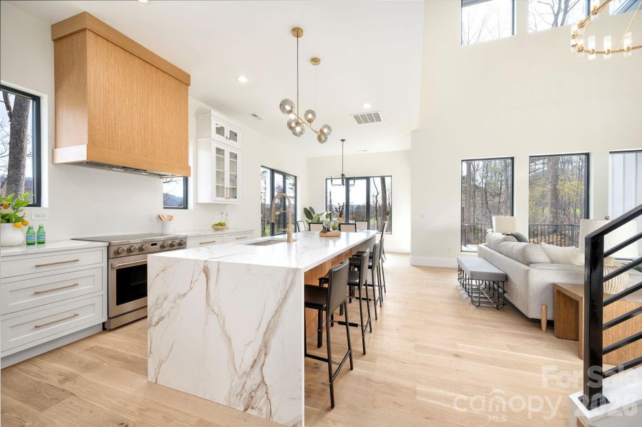 Furnished interior view inside a new home in , Weaverville (Image 20).