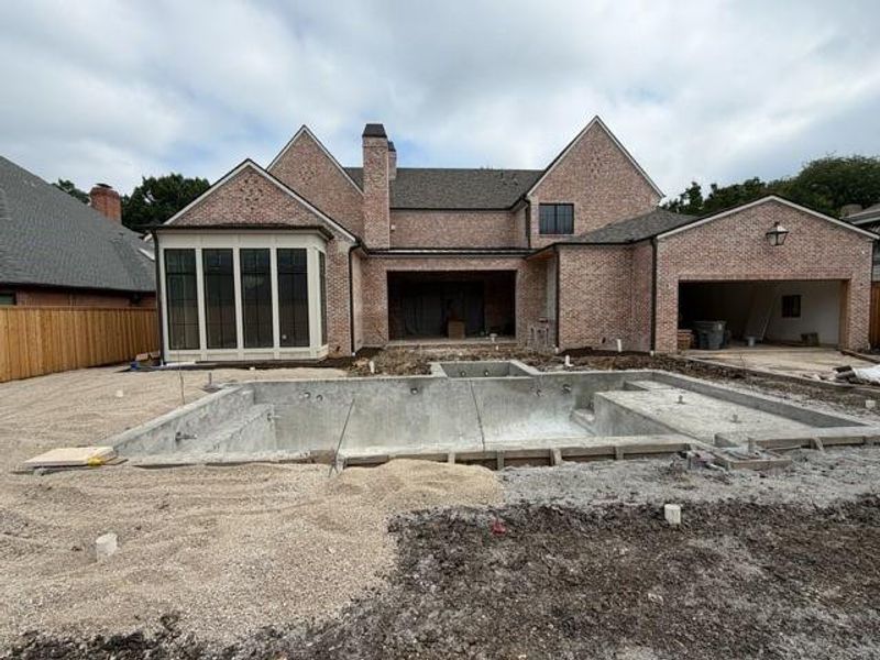 In-progress construction of a new home in , Dallas, TX (Image 8).
