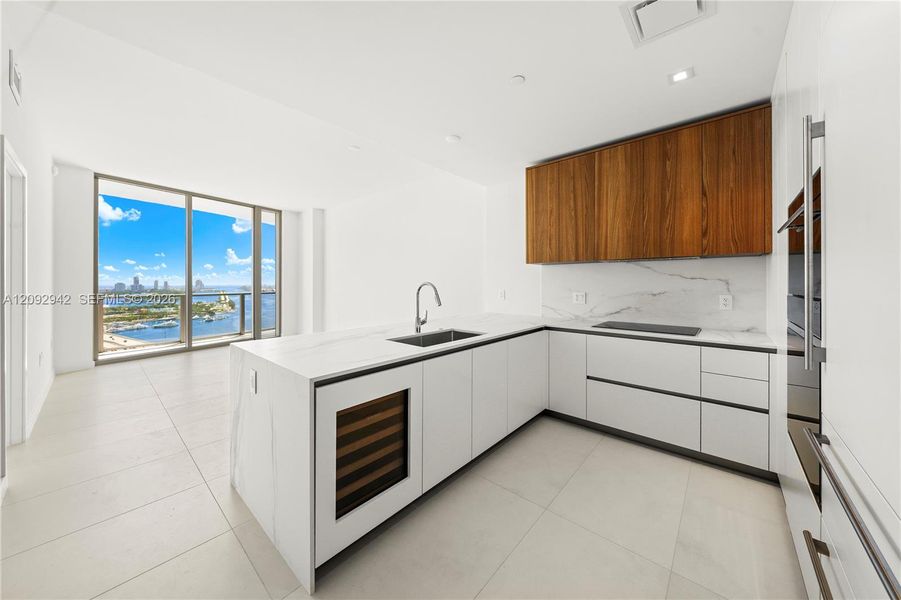 Furnished interior view inside a new home in , Miami (Image 12).