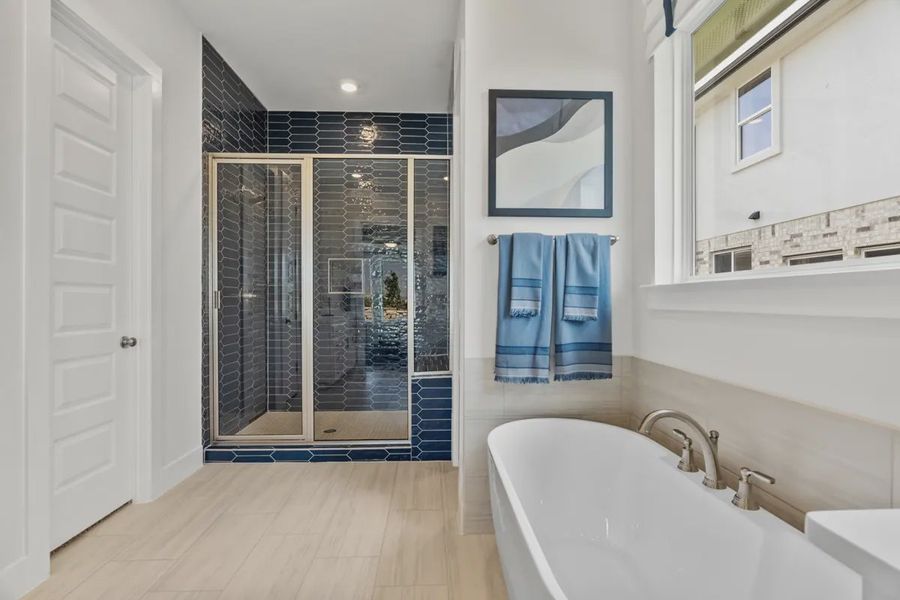 Representative furnished interior of a home built from the Mia by Chesmar Homes in Sweetwater, Austin (Image 14).