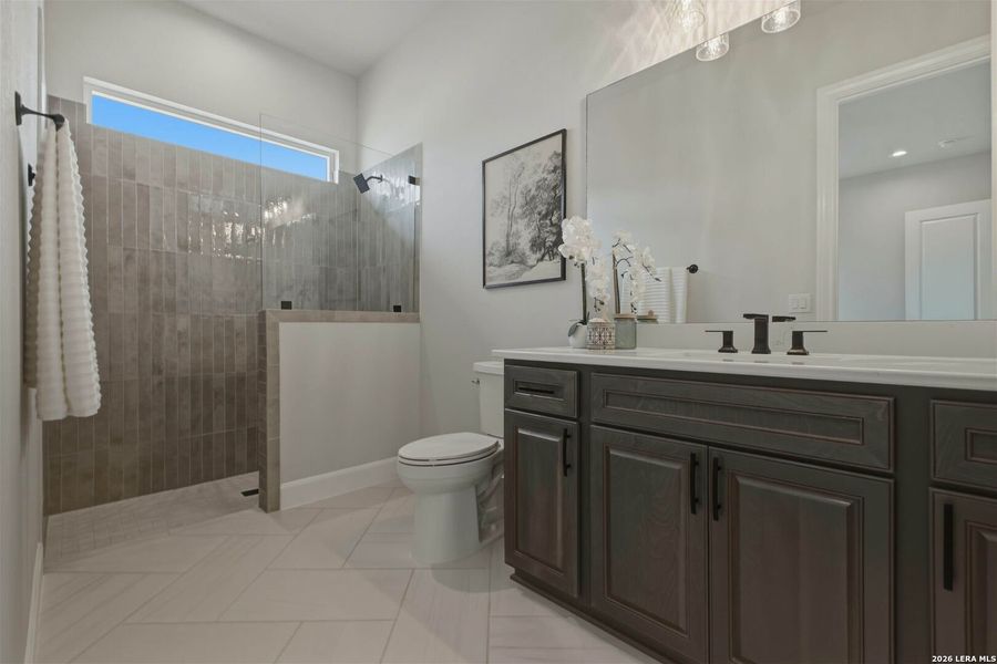 Furnished interior view inside a new home in , San Antonio (Image 39).