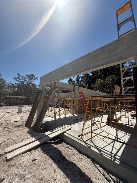 In-progress construction of a new home in , Sarasota, FL (Image 6).