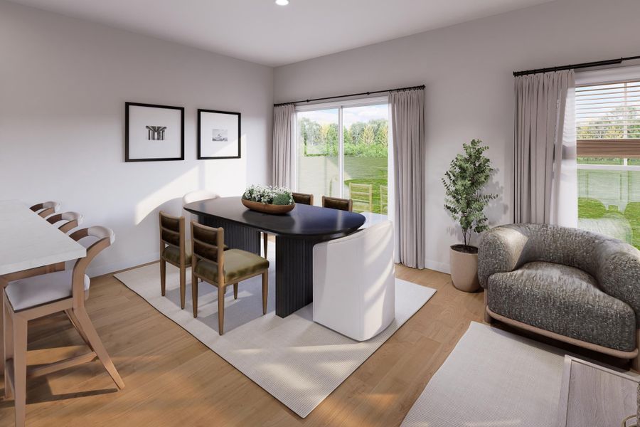 Furnished interior view inside a new home in The Crossing at St. James, Goose Creek (Image 4).