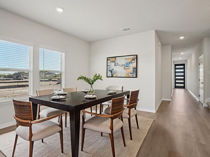 Furnished interior view inside a new home in Sagebrooke - Premier Series, San Antonio (Image 3). Furnished interior view inside a new home in Sagebrooke - Premier Series, San Antonio (Image 3).