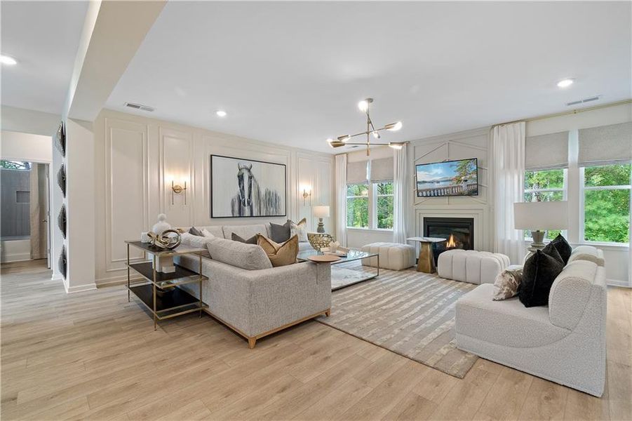Furnished interior view inside a new home in Northcroft, Lawrenceville (Image 34).