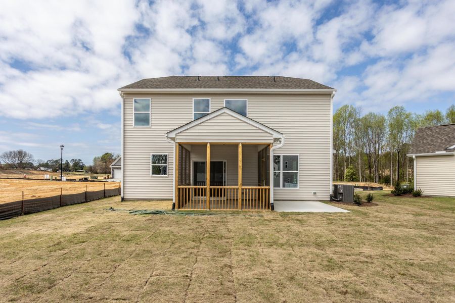 Exterior details and patio area of a home in Daniel Farms, Benson (Image 19).