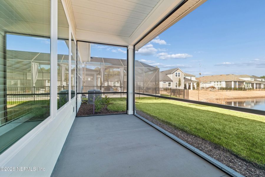 Exterior details and patio area of a home in Reflections 50' Front Load, Ponte Vedra (Image 22).