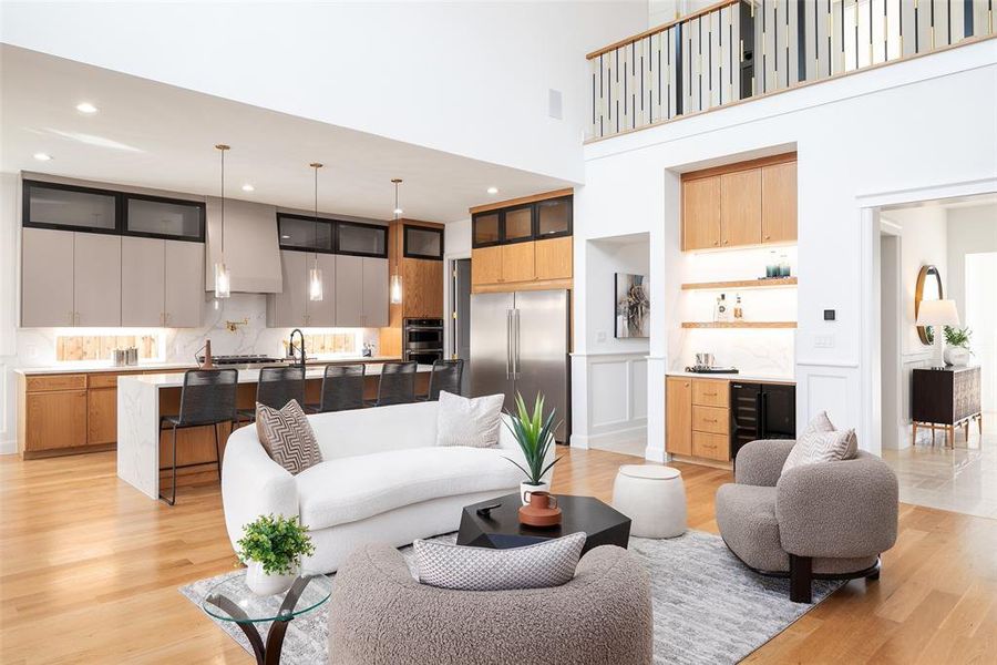 Furnished interior view inside a new home in , Dallas (Image 29).