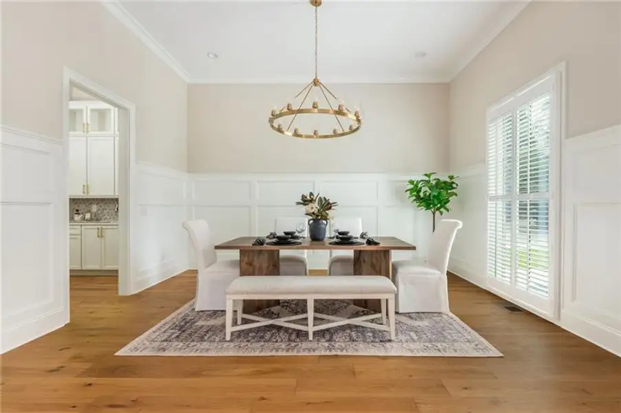 Furnished interior view inside a new home in , Brookhaven (Image 8).