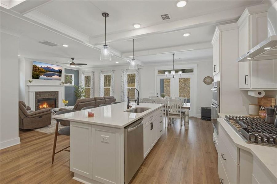 Furnished interior view inside a new home in Cambridge, Flowery Branch (Image 10). Furnished interior view inside a new home in Cambridge, Flowery Branch (Image 10).