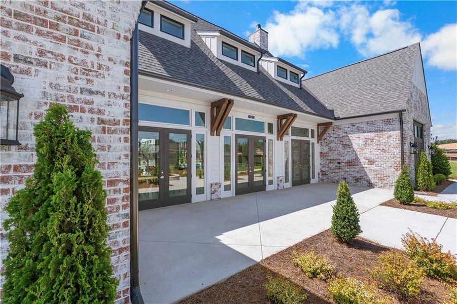 Exterior details and patio area of a home in Waterhaven, Cumming (Image 29).
