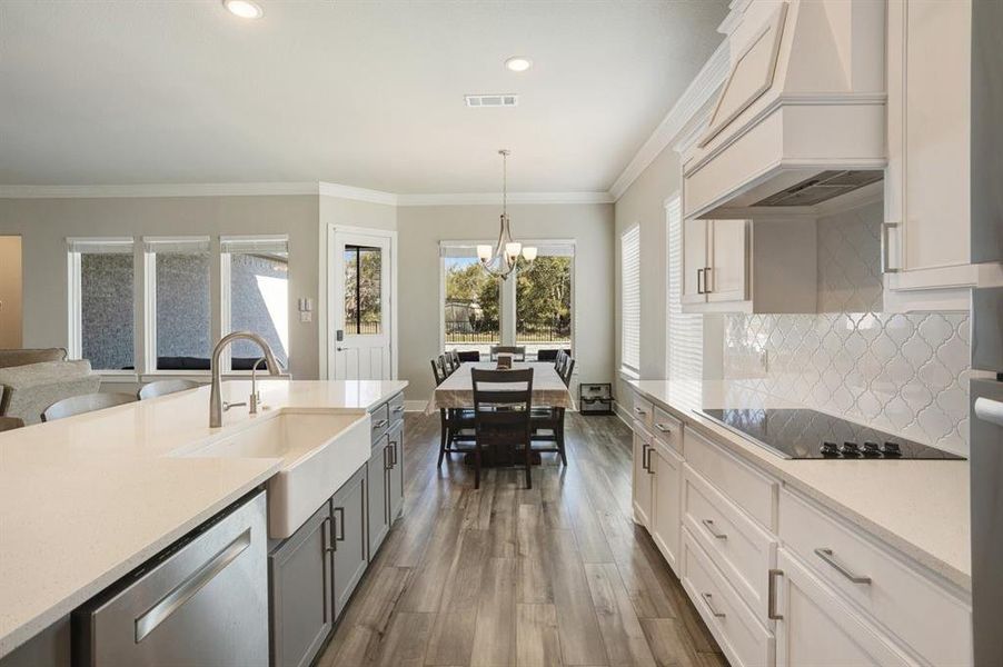 Furnished interior view inside a new home in Creekview Addition, Van Alstyne (Image 17). Furnished interior view inside a new home in Creekview Addition, Van Alstyne (Image 17).