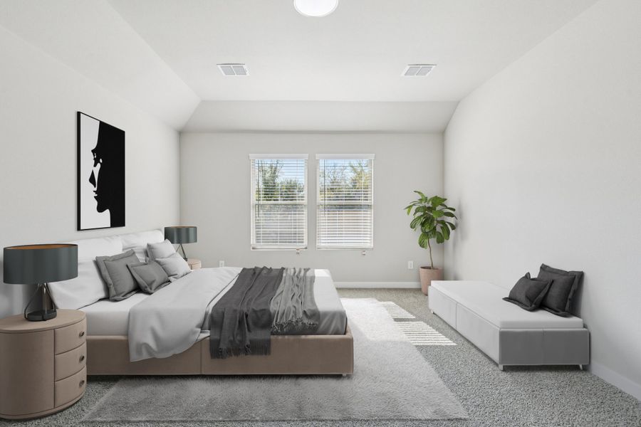 Primary Suite in the Heisman home plan by Trophy Signature Homes – REPRESENTATIVE PHOTO Primary Suite in the Heisman home plan by Trophy Signature Homes – REPRESENTATIVE PHOTO