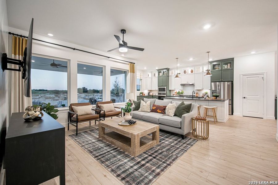 Furnished interior view inside a new home in The Crossvine 55’, Schertz (Image 4). Furnished interior view inside a new home in The Crossvine 55’, Schertz (Image 4).