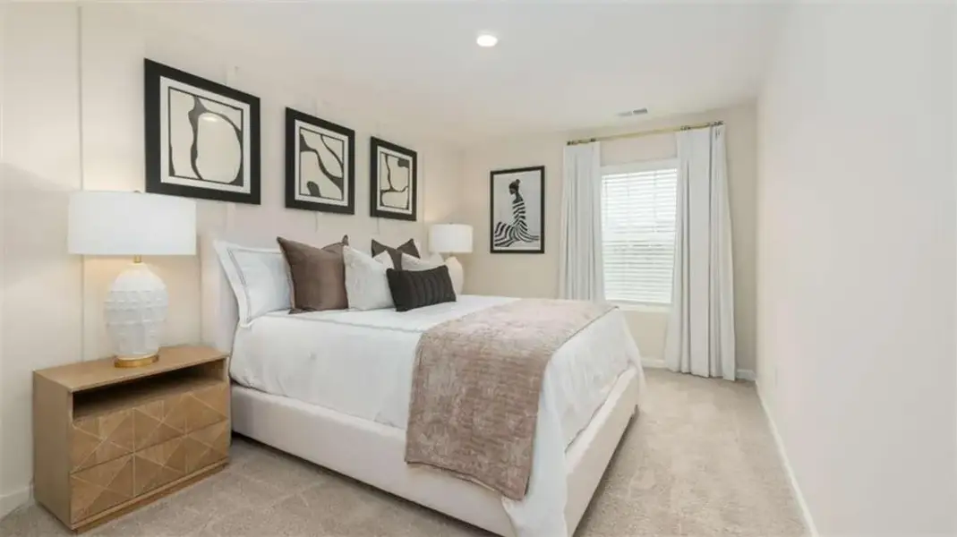 Furnished interior view inside a new home in The Village at Sandy Plains, Marietta (Image 10). Furnished interior view inside a new home in The Village at Sandy Plains, Marietta (Image 10).