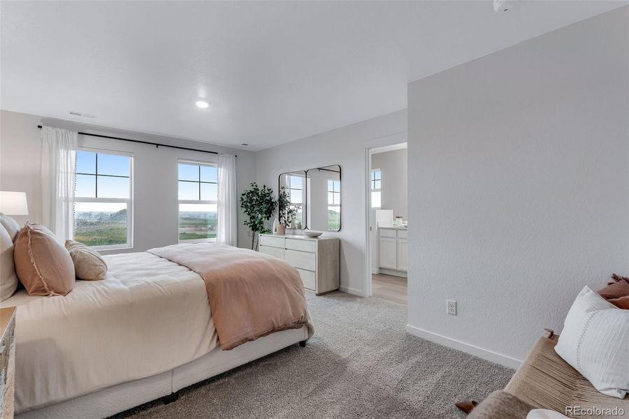 Furnished interior view inside a new home in Vista Meadows, Fort Lupton (Image 17).
