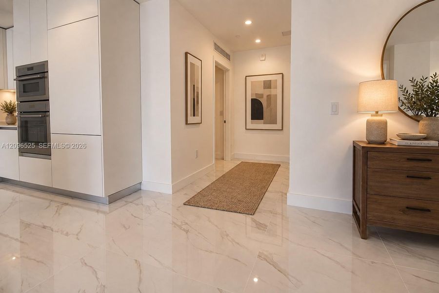 Furnished interior view inside a new home in Aria Reserve, Miami (Image 15).