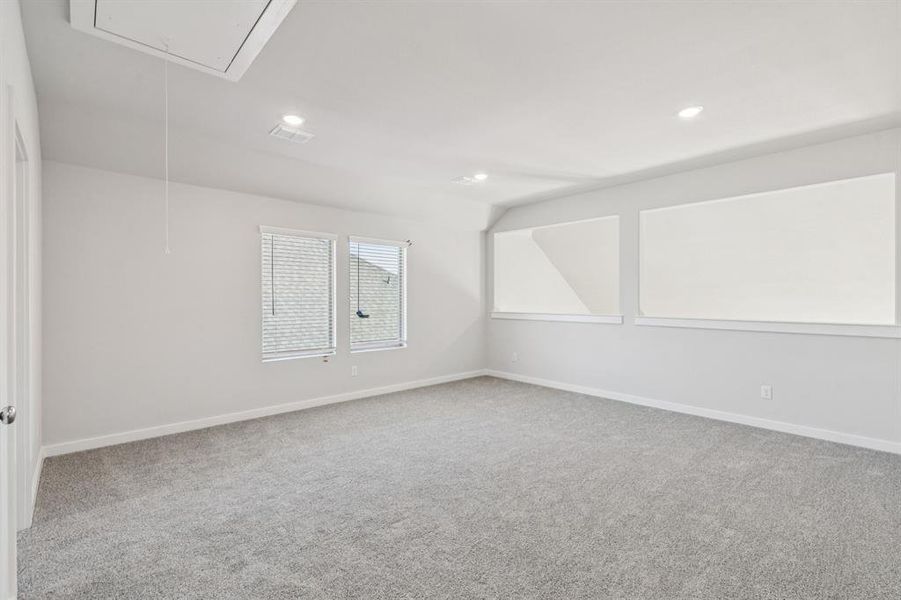 Game Room in the Winters home plan by Trophy Signature Homes – REPRESENTATIVE PHOTO