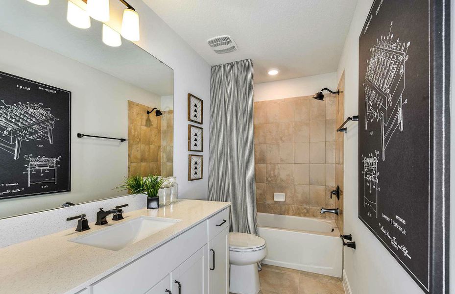 Furnished interior view inside a new home in Vida's Way, Wesley Chapel (Image 3).