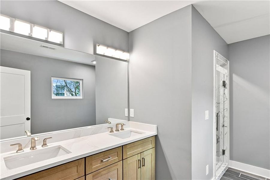 Furnished interior view inside a new home in , Atlanta (Image 19). Furnished interior view inside a new home in , Atlanta (Image 19).