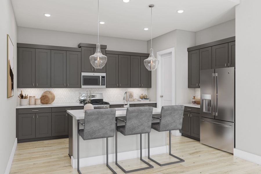 Representative furnished interior of a home built from the Brant by Tri Pointe Homes in Trillium, Richmond (Image 19).