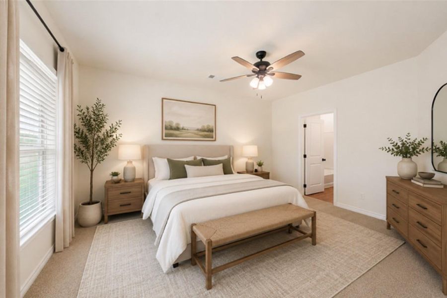This room has been virtually staged. Furniture and decor shown are computer-generated and not present in the home.