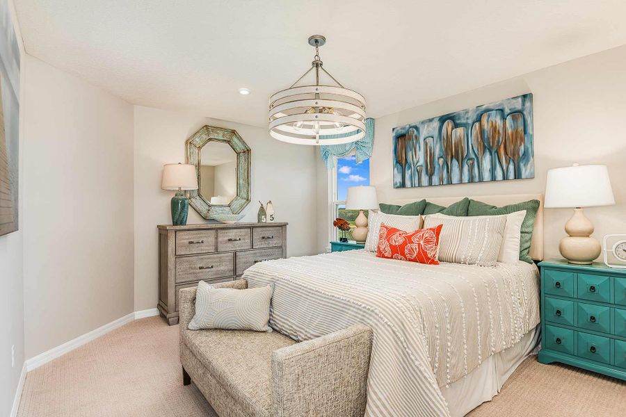 Representative furnished interior of a home built from the Newbury Ii by Beazer Homes in Estates at Lake Jesup, Sanford (Image 10).