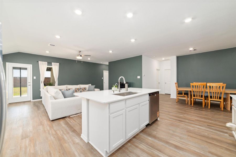 Furnished interior view inside a new home in Sunterra, Katy (Image 9).