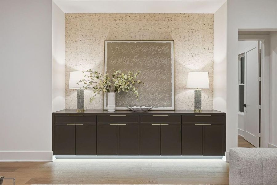 Furnished interior view inside a new home in , Houston (Image 10).