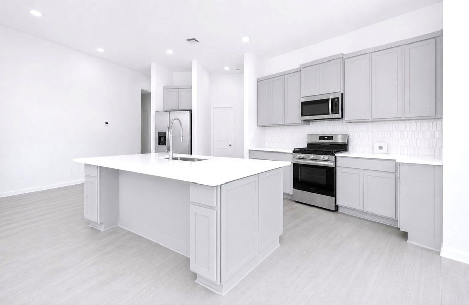 Furnished interior view inside a new home in The Trails, New Caney (Image 11).