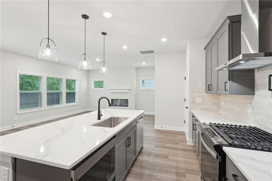 Furnished interior view inside a new home in Hemingway - Reserve Series, Cumming (Image 15).