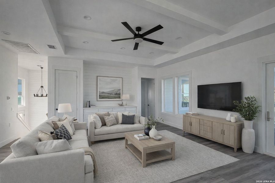 Furnished interior view inside a new home in , Port Aransas (Image 31). Furnished interior view inside a new home in , Port Aransas (Image 31).